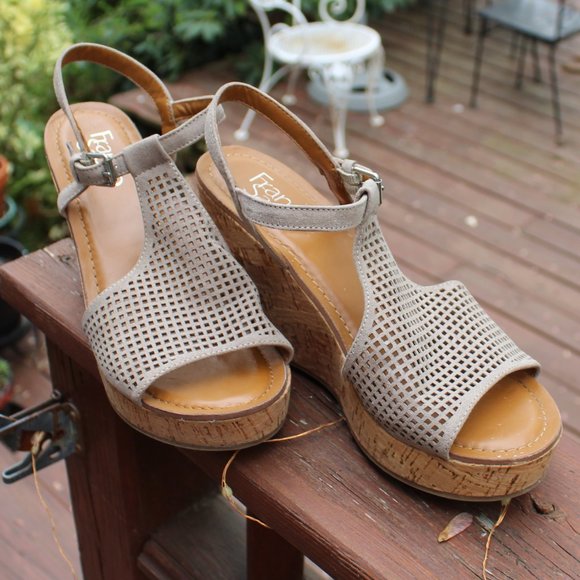 Franco Sarto Clinton 2 Platform Wedge Sandals size 7 - Picture 11 of 15